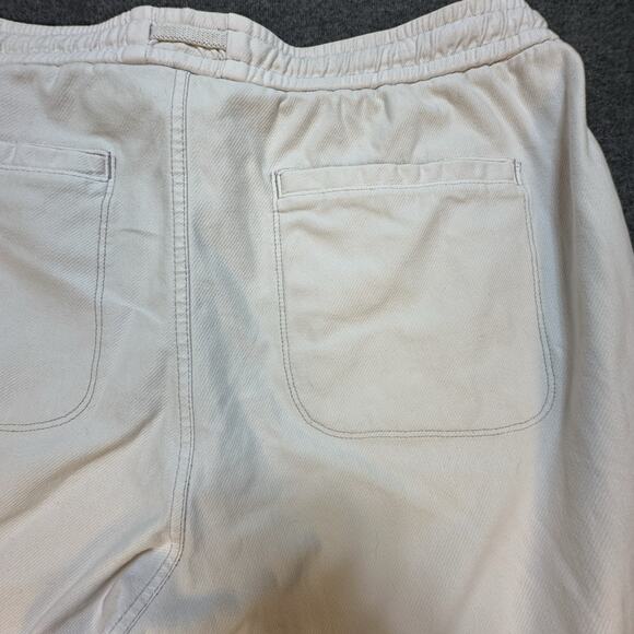 Athleta Farallon Jogger Sz 16 Cream Off White Cotton UPF Breathable Athleisure - Picture 7 of 7